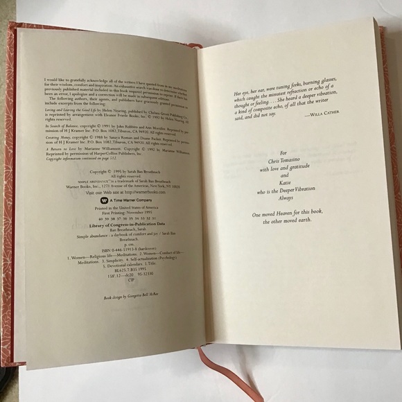 Simple Abundance a Daybook Of Comfort & Joy - Picture 5 of 6